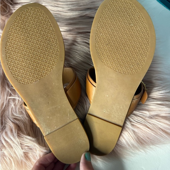 Tory Burch Marsden Leather Thong Sandals Brown Size 7 - Picture 3 of 5